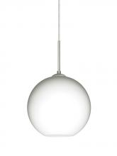 Besa Lighting J-COCO807-LED-SN - Besa Coco 8 Pendant For Multiport Canopy, Opal Matte, Satin Nickel Finish, 1x9W LED