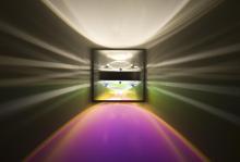 Besa Lighting OPTOS1W-CLCD-BA - Besa Optos Wall Clear/Cool Dicro Brushed Aluminum 1x40W G9