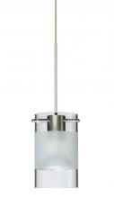 Besa Lighting RXP-6524EC-LED-SN - Besa Scope Pendant Rxp Clear/Frost Satin Nickel 1x5W LED Mr16