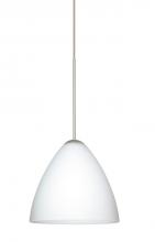 Besa Lighting X-177907-LED-SN - Besa Pendant For Multport Canopy Mia Satin Nickel Opal Matte 1x5W LED