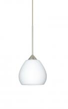 Besa Lighting X-560507-SN - Besa Pendant For Multiport Canopy Tay Tay Satin Nickel Opal Matte 1x50W Halogen