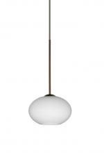 Besa Lighting 1XT-561207-BR - Besa Pendant Lasso Bronze Opal Matte 1x50W Halogen