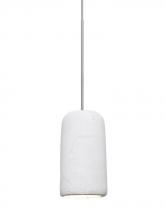Besa Lighting XP-GLIDEWH-LED-SN - Besa Glide Cord Pendant, White, Satin Nickel Finish, 1x2W LED