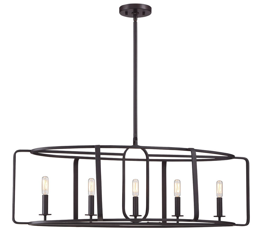 Santina 5-Light Chandelier in English Bronze