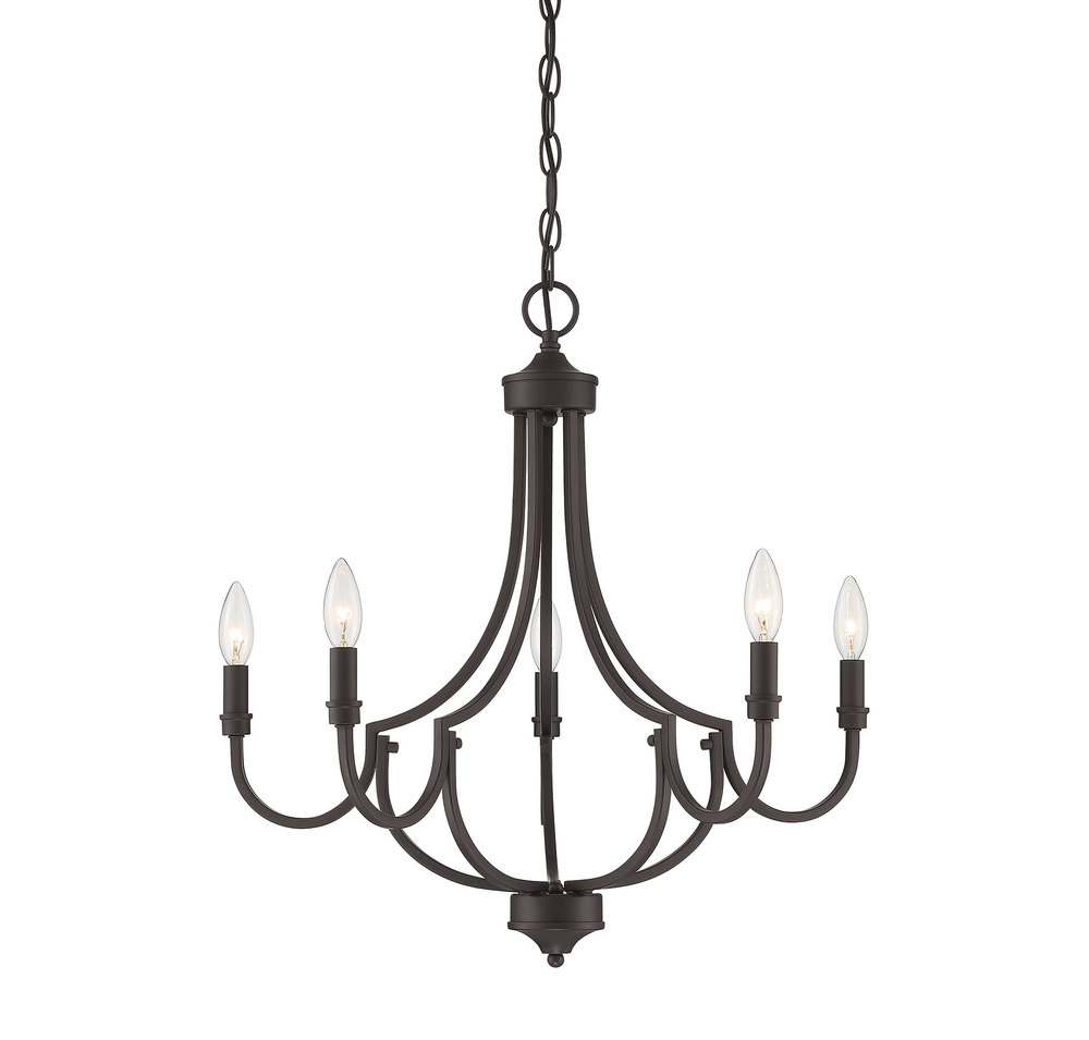 Auburn 5-Light Chandelier in English Bronze