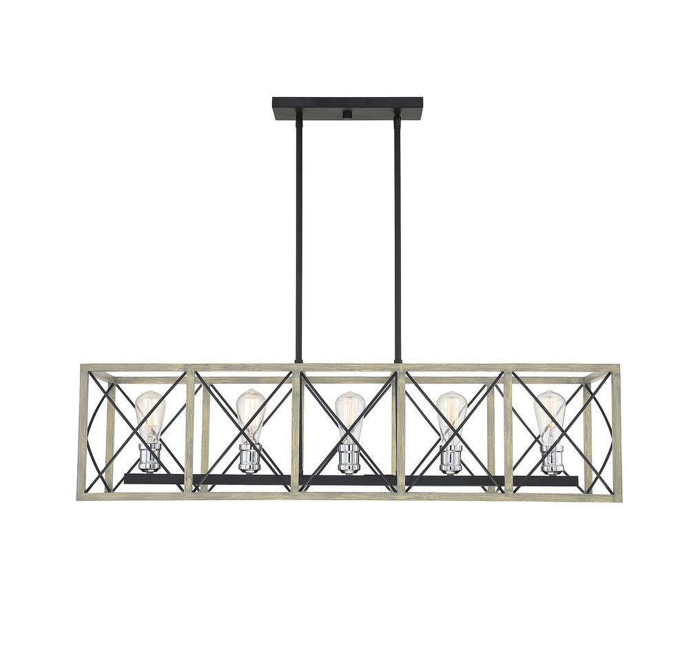 Nash 5-Light Linear Chandelier in Nantucket