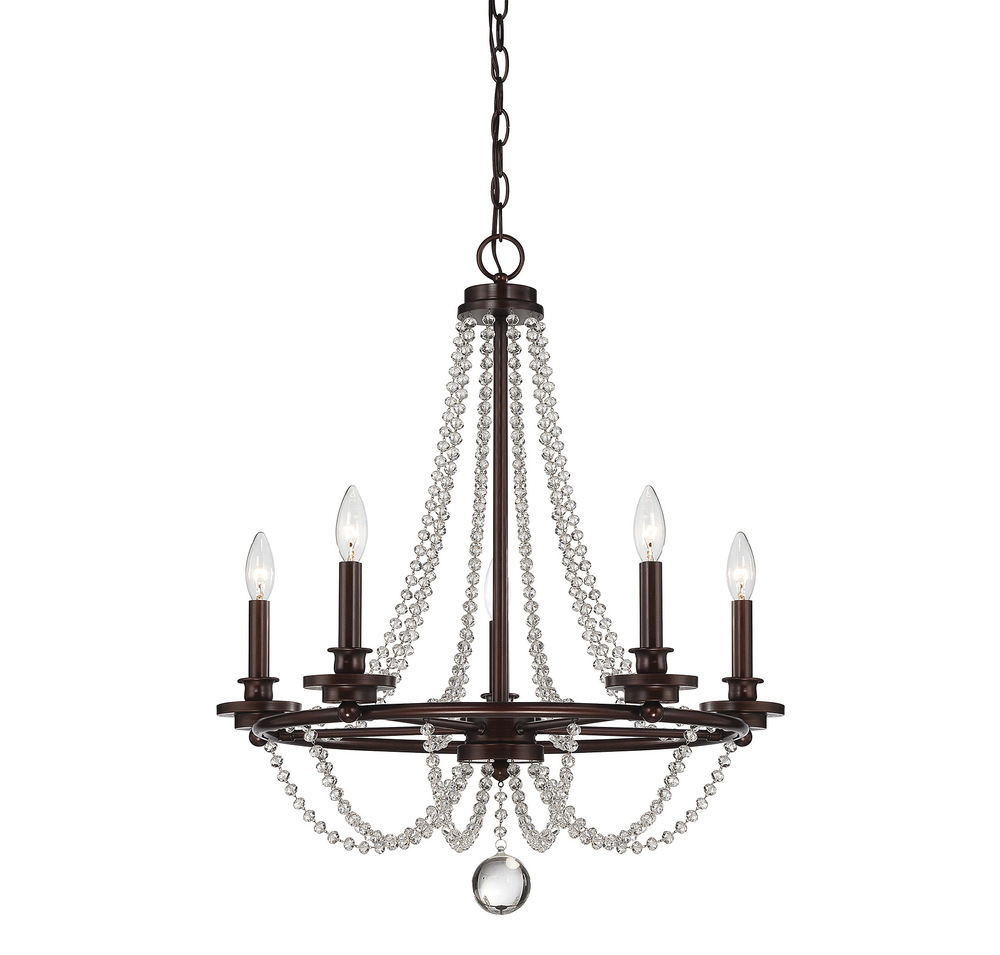 Byanca 5-Light Chandelier in Mohican Bronze