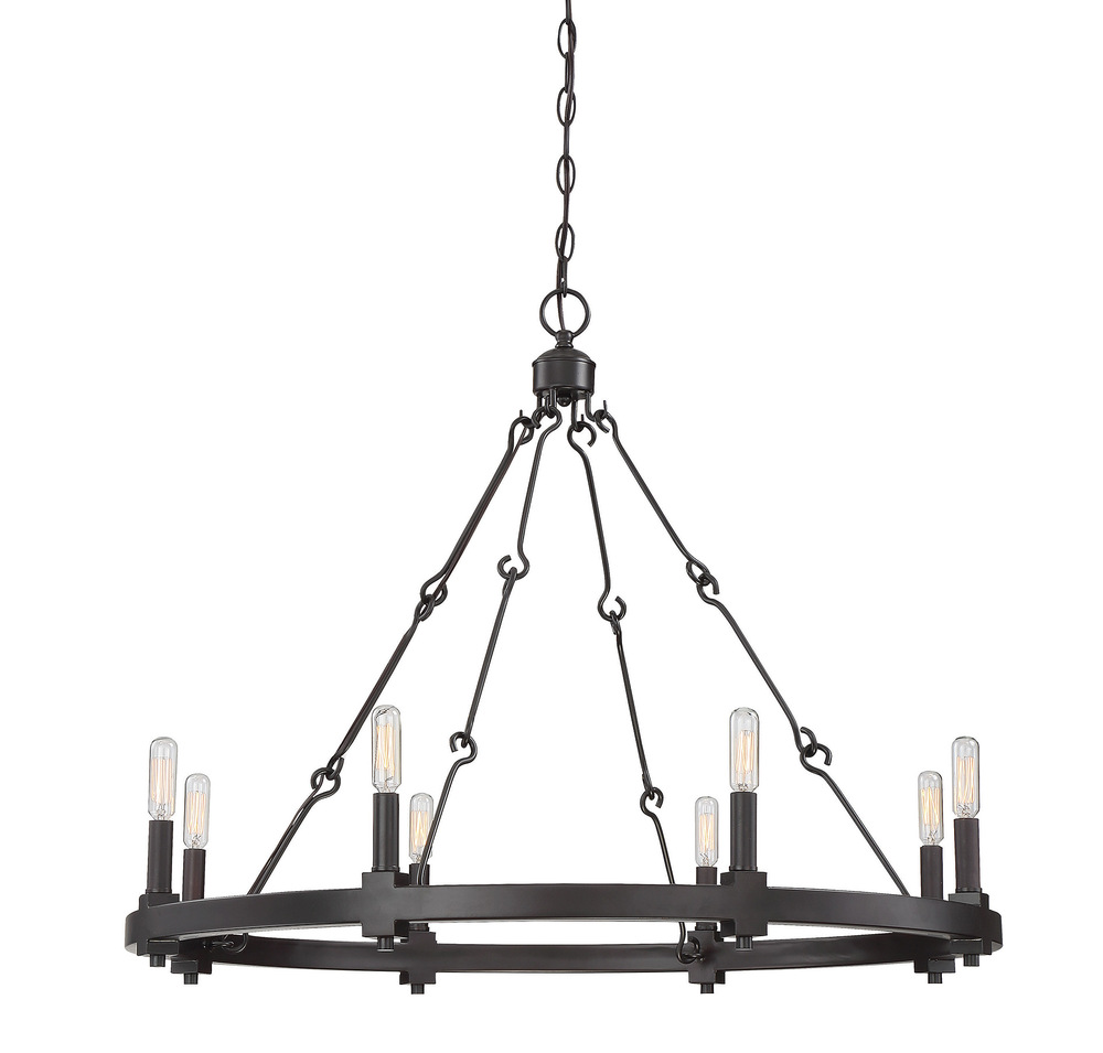 Adria 8-Light Chandelier in English Bronze