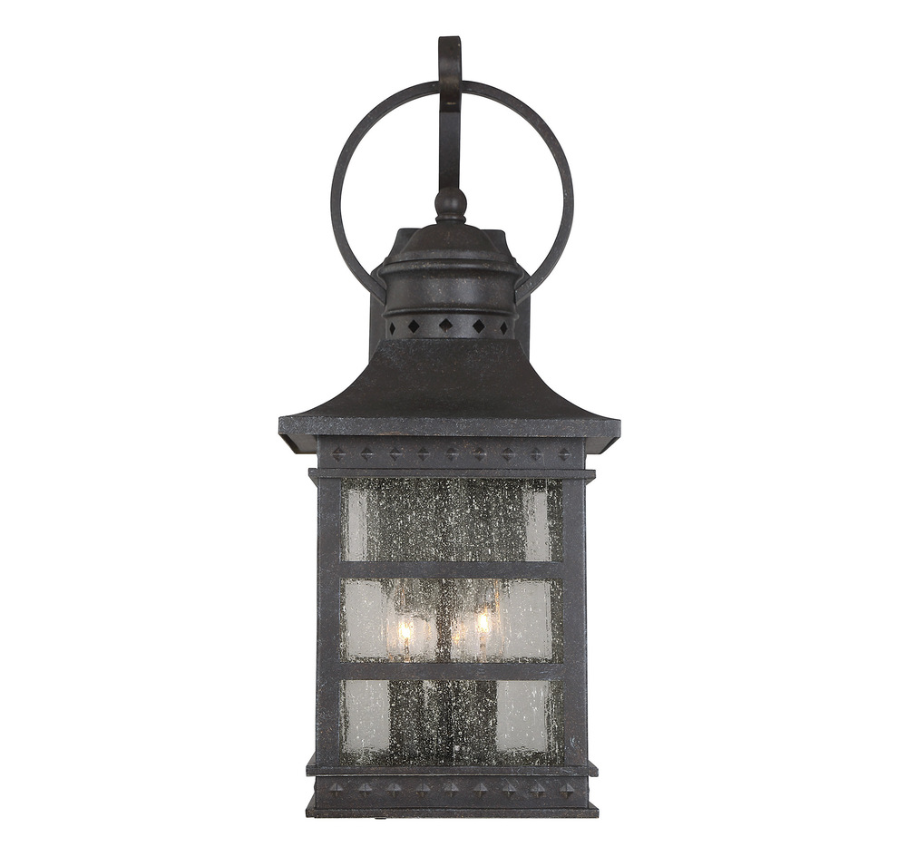 Seafarer 3-Light Outdoor Wall Lantern in Rustic Bronze