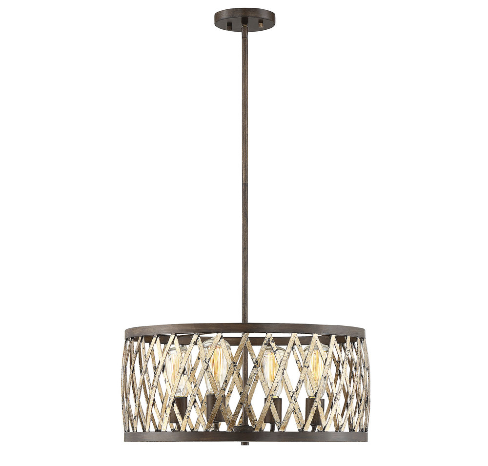 Sandoval 4-Light Pendant in Fiesta Bronze