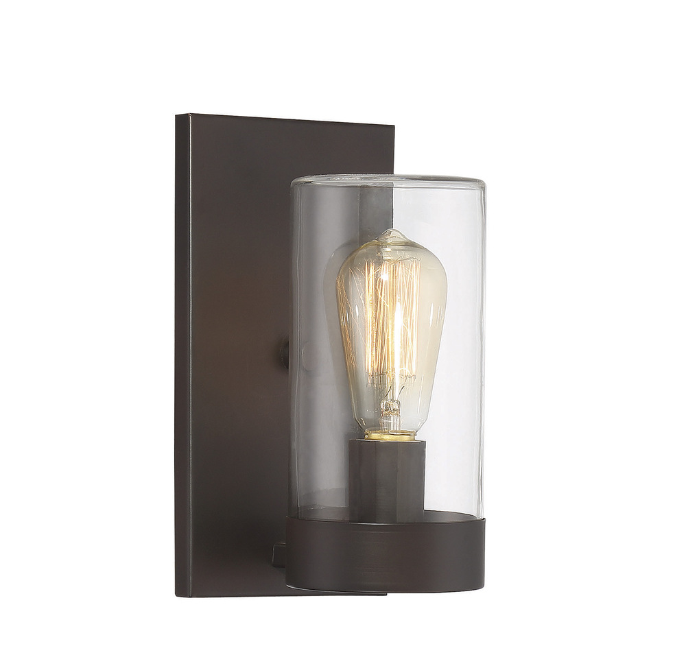 Inman 1-Light Outdoor Wall Lantern in English Bronze