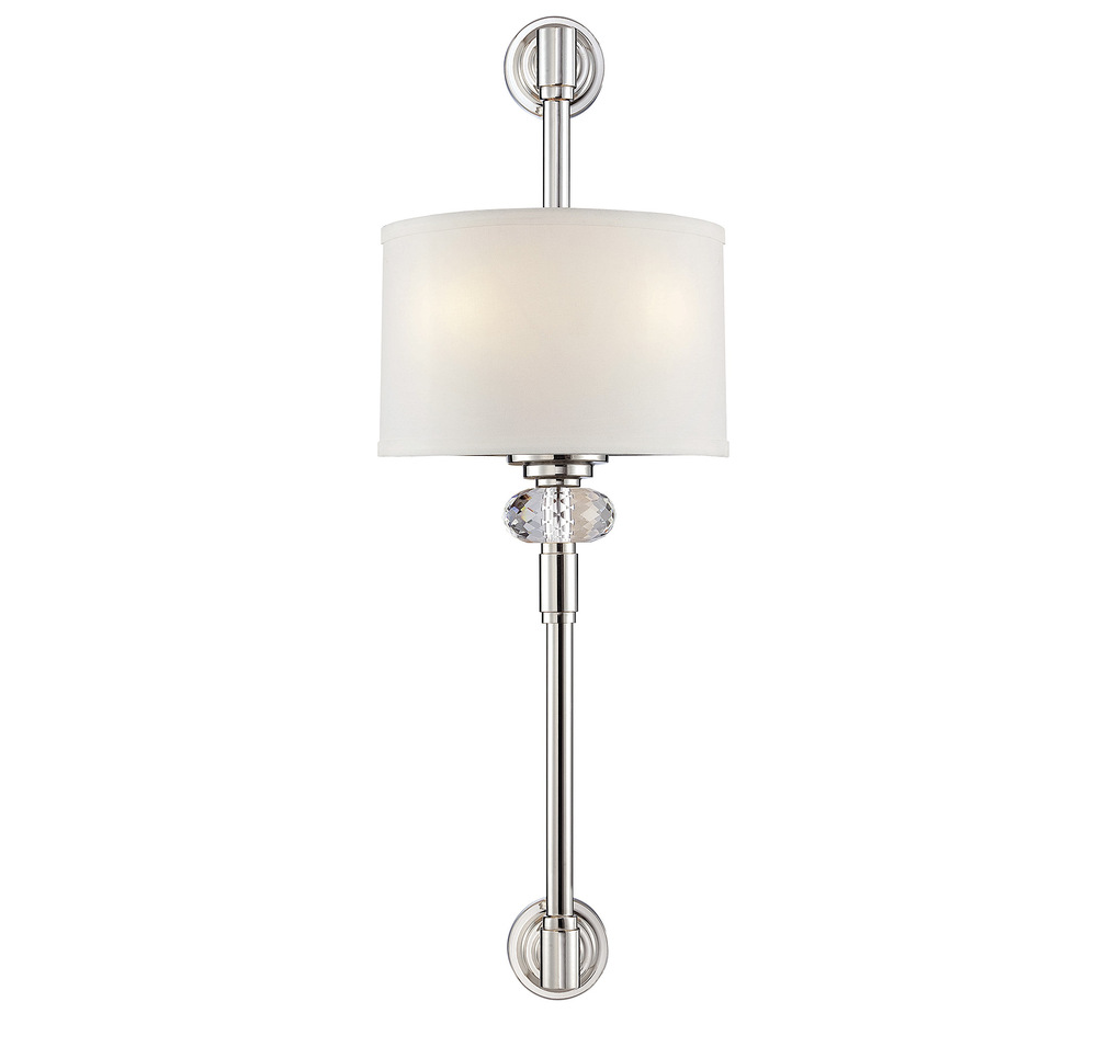 Marlow 2-Light Wall Sconce in Polished Nickel
