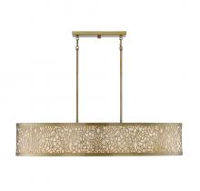 Savoy House 1-7501-5-171 - New Haven 5-Light Oval Chandelier in Burnished Brass