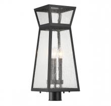 Savoy House 5-633-BK - Millford 3-Light Outdoor Post Lantern in Matte Black