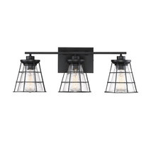 Savoy House 8-2770-3-BK - Farnham 3-Light Bathroom Vanity Light in Black