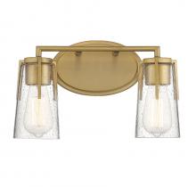 Savoy House 8-7045-2-322 - Sacremento 2-Light Bathroom Vanity Light in Warm Brass