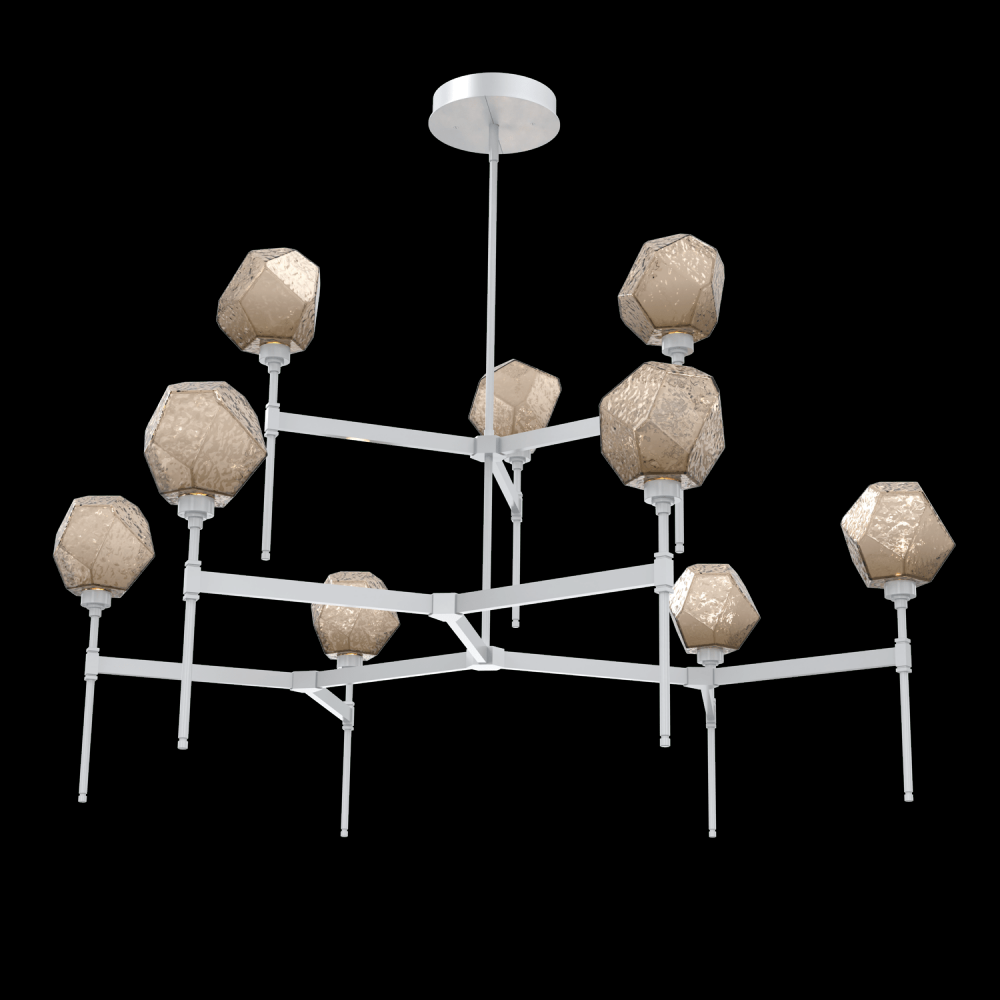 Gem Round Chandelier-55-Classic Silver