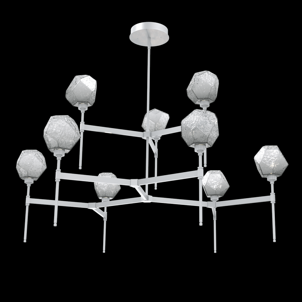 Gem Round Chandelier-55-Classic Silver