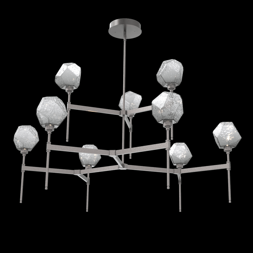 Gem Round Belvedere Chandelier-55-Graphite