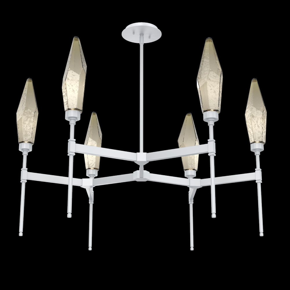 Rock Crystal Round Belvedere Chandelier-37-Classic Silver