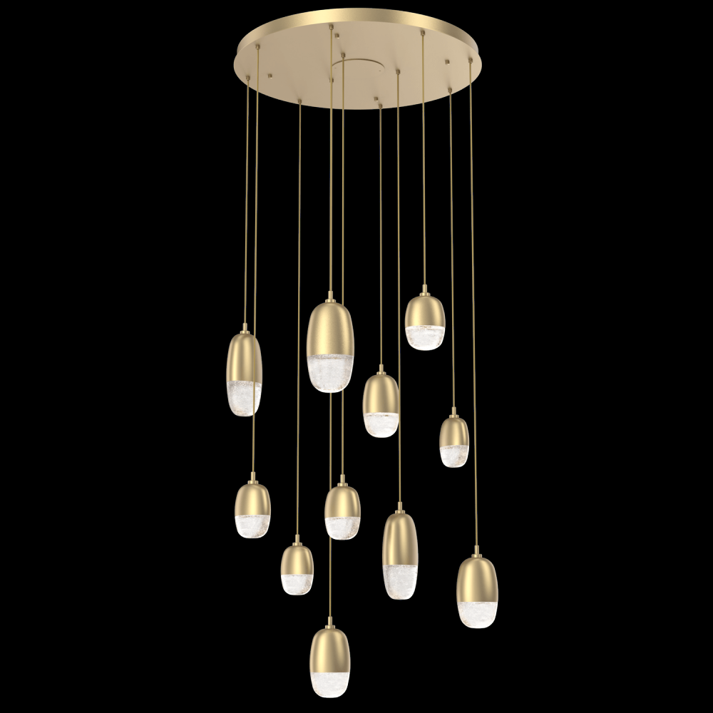Pebble 11 Multi-Port S/M/L Glass-Gilded Brass