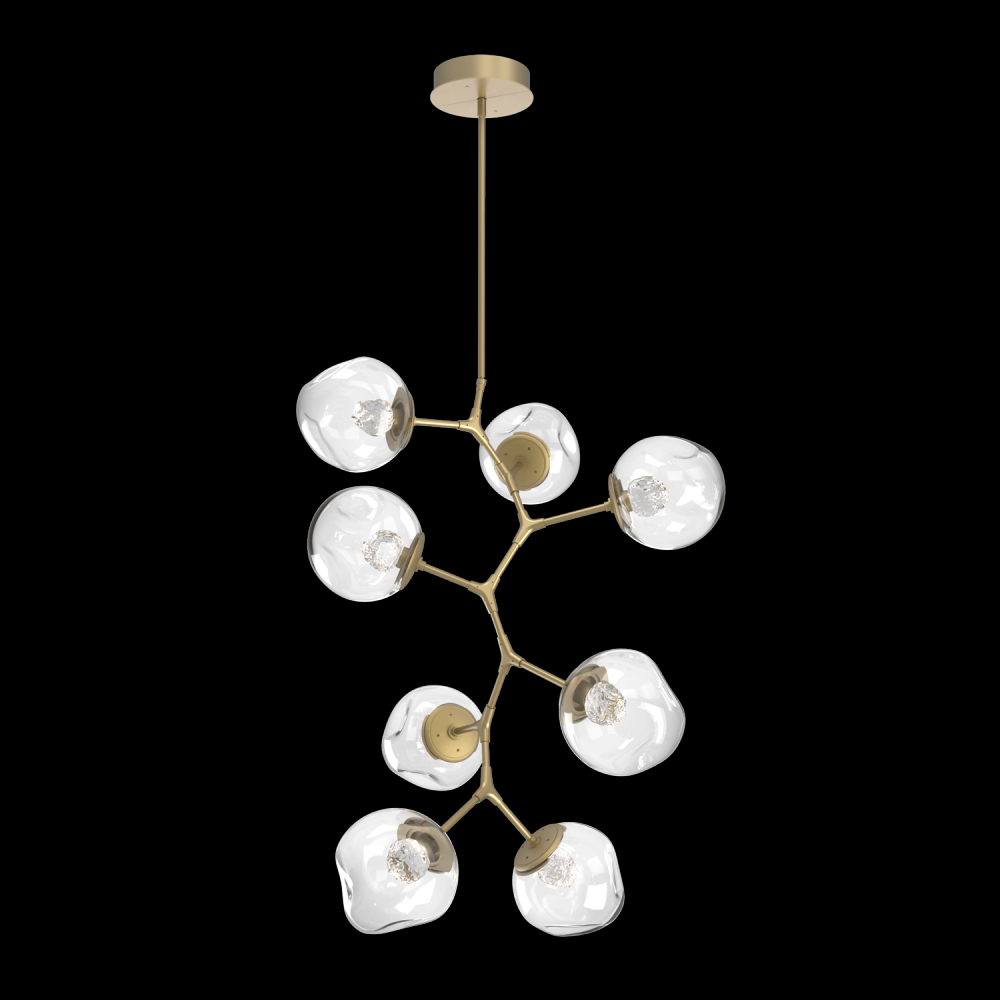 Luna 8pc Vine-Gilded Brass-Floret Inner