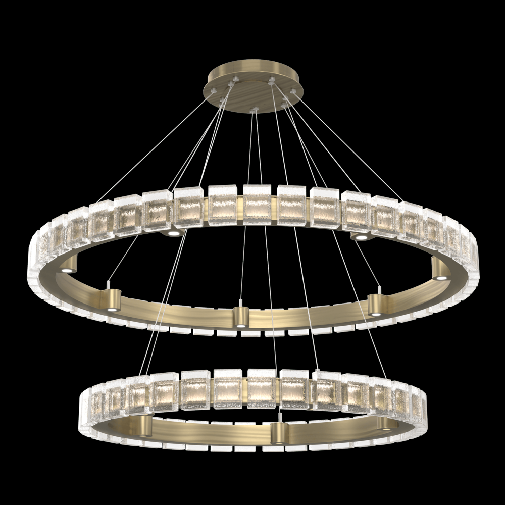 Tessera 38" & 50" Two-Tier Ring-Heritage Brass