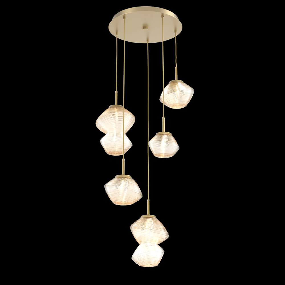 Mesa Round 5pc Multi-Pendant