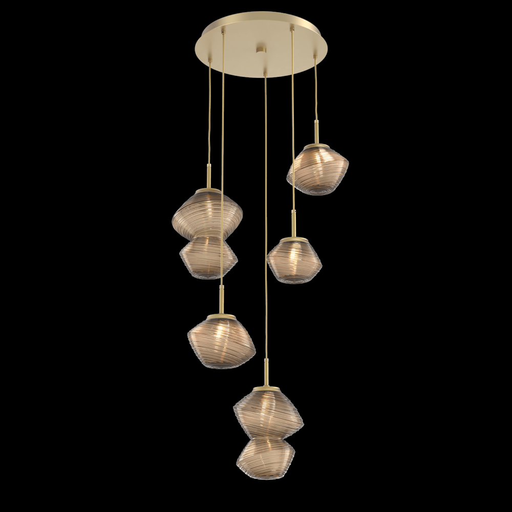 Mesa 5 Multi-Port (Round)-Gilded Brass