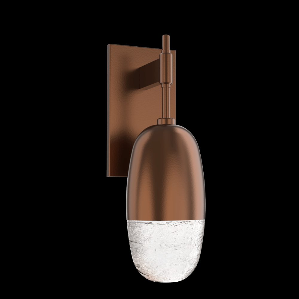 Pebble Sconce-Burnished Bronze-Pebble Clear