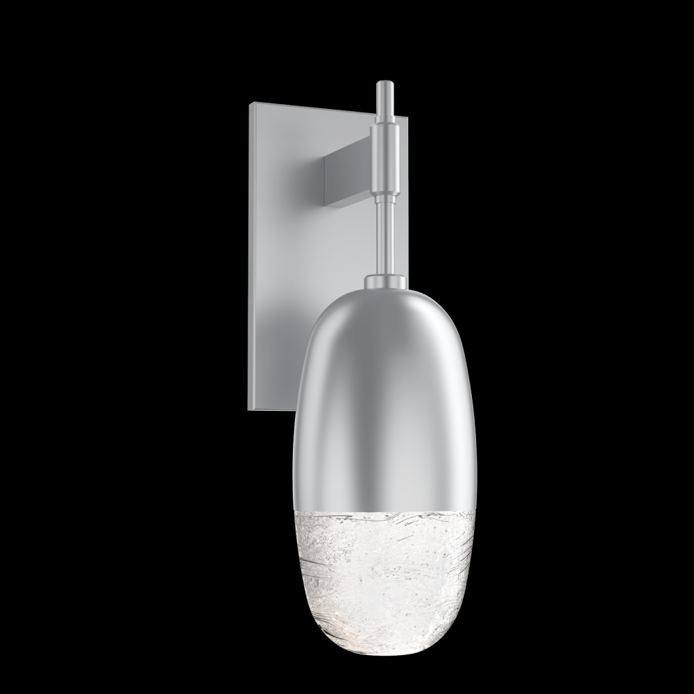 Pebble Sconce-Classic Silver-Pebble Clear