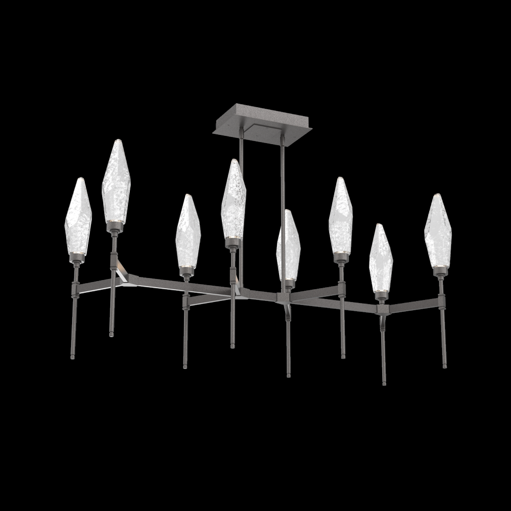 Rock Crystal Linear Belvedere Suspension-48-Graphite