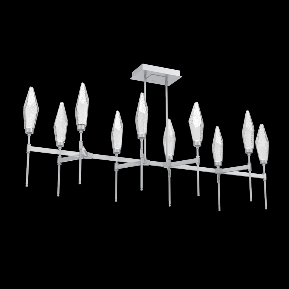 Rock Crystal Linear Belvedere Suspension-67-Classic Silver