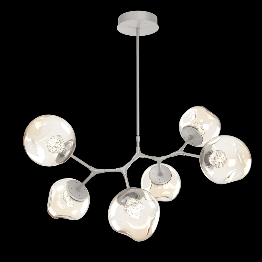 Luna 6pc Branch-Beige Silver-Zircon Inner