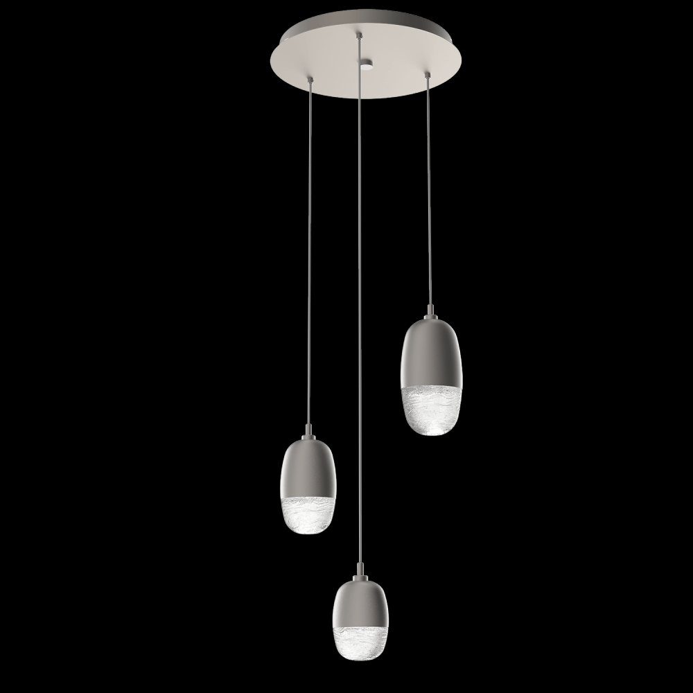 Pebble 3 Multi-Port S/M/L Glass-Heritage Brass