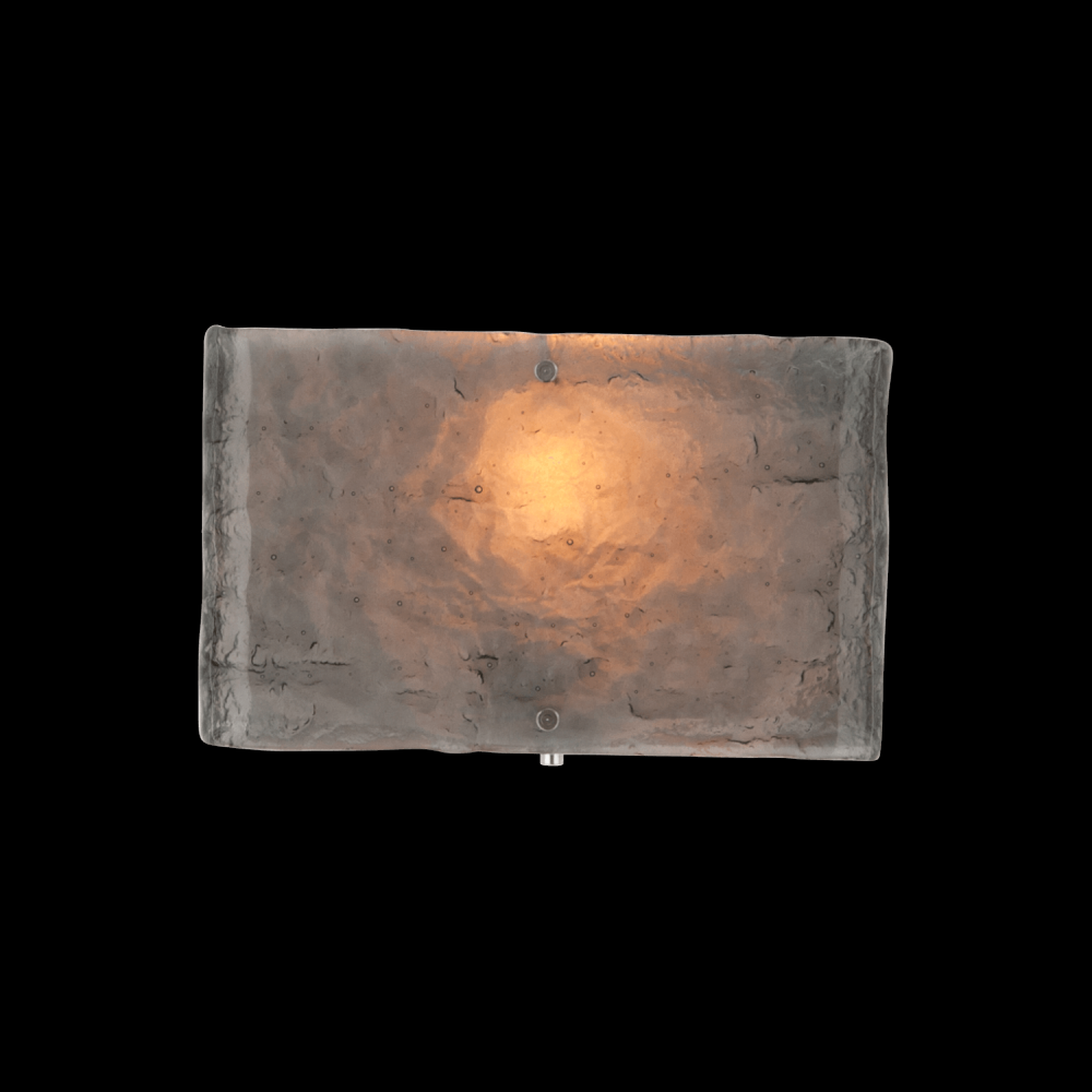 Textured Glass Square Cover Sconce-0B 11"