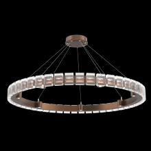 Hammerton CHB0087-50-BB-TP-CA1-L3 - Tessera 50in Ring-Burnished Bronze-Pavé Cast Glass