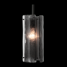 Hammerton LAB0044-12-BS-SG-C01-E2 - Textured Glass Pendant-Rod Suspended-12