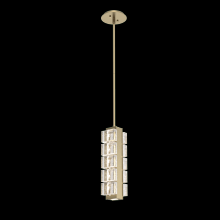 Hammerton LAB0087-01-GB-TP-001-L2 - Tessera Pendant-Gilded Brass-Pavé Cast Glass