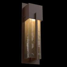 Hammerton ODB0055-16-SB-BG-L2 - Outdoor Square Cover Sconce - 16-Inch