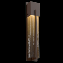 Hammerton ODB0055-23-SB-BG-L2 - Outdoor Square Cover Sconce - 23-Inch