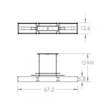 Hammerton PLB0026-0F-GB-IW-001-E2 - Urban Loft Parallel Linear Suspension-0D-Gilded Brass
