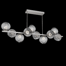 Hammerton PLB0086-T0-BS-ZS-001-L1 - Luna 10pc Twisted Branch-Beige Silver-Zircon Inner - Smoke Outer-Threaded Rod Suspension-LED 2700K