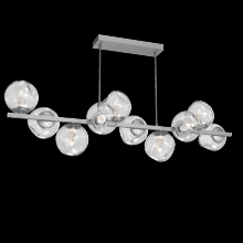 Hammerton PLB0086-T0-CS-GC-001-L1 - Luna 10pc Twisted Branch-Classic Silver-Geo Inner - Clear Outer-Threaded Rod Suspension-LED 2700K