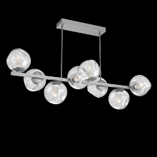 Hammerton PLB0086-T8-CS-GC-001-L3 - Luna 8pc Twisted Branch-Classic Silver-Geo Inner - Clear Outer-Threaded Rod Suspension-LED 3000K
