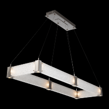 Hammerton PLB0042-R2-MB-SG-CA1-L1 - Parallel Rectangular Chandelier - 60-Matte Black