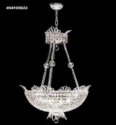Princess Collection Chandelier; Gold Accents Only