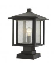 Z-Lite 554PHBS-SQPM-ORB - 1 Light Outdoor Pier Mounted Fixture