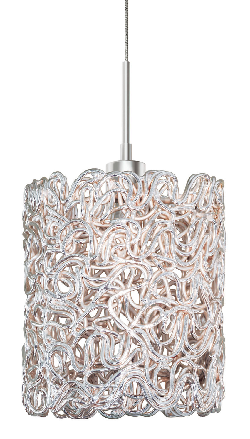 Pendant Spaga Silver Satin Nickel LED G4 JC 2W Monopoint Canopy