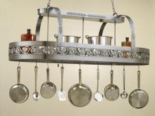 Hi-Lite MFG Co. H-86Y-D-BK01/A-COP W/CI - POT RACK COLLECTION